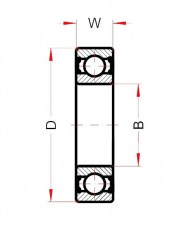 Подшипник Высокотемпературные подшипники Подшипник 6008 BHTS ZZ C4 220°-250° по выгодным ценам Солнечногорск